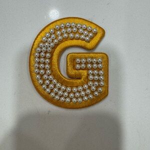 Stoney Clover Lane Gold Letter G Patch with Pearls